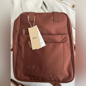 NWT BEIS Expandable Backpack in Maple